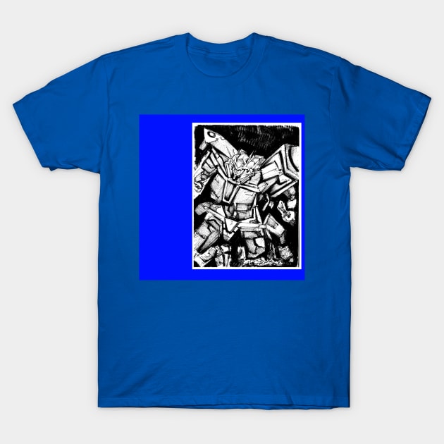 the exia gundam in sketch mechanics T-Shirt by jorge_lebeau